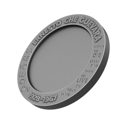 Congo 2023 100 Francs CFA Che Guevara 1 oz Bernit/Steel Handmade Insert V.4 - Unique coin featuring Bernit and steel, honoring the legacy of Che Guevara.