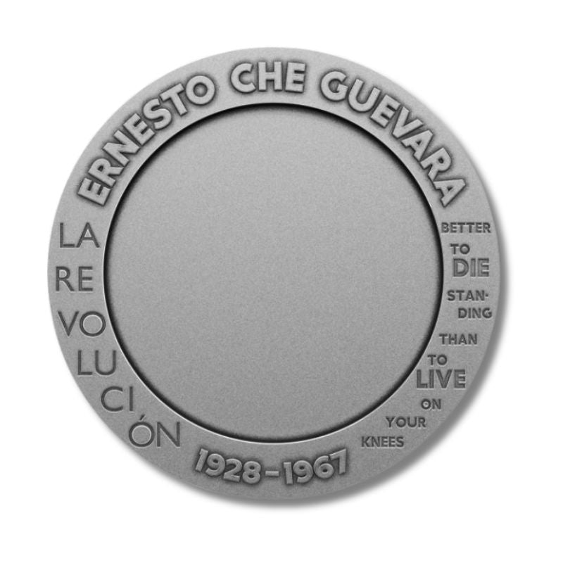 Congo 2023 100 Francs CFA Che Guevara 1 oz BernitSteel Handmade Insert V.5 - Unique coin featuring Bernit and steel, honoring the legacy of Che Guevara.