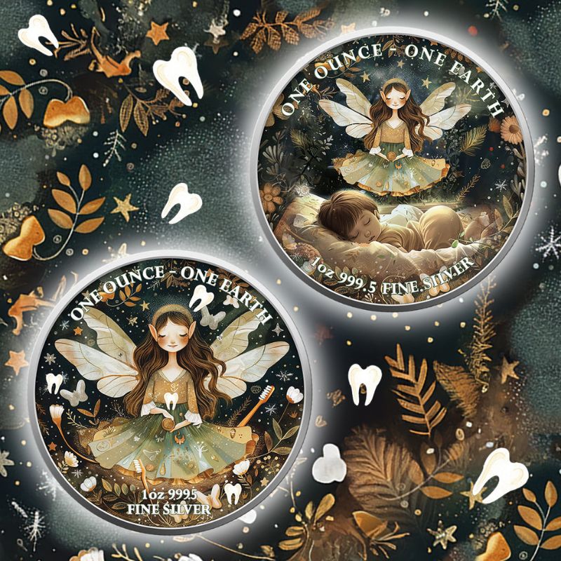 Copy of 2022 Fiji Earth 1 oz Silver Tooth Fairy with Glow in Dark Effect