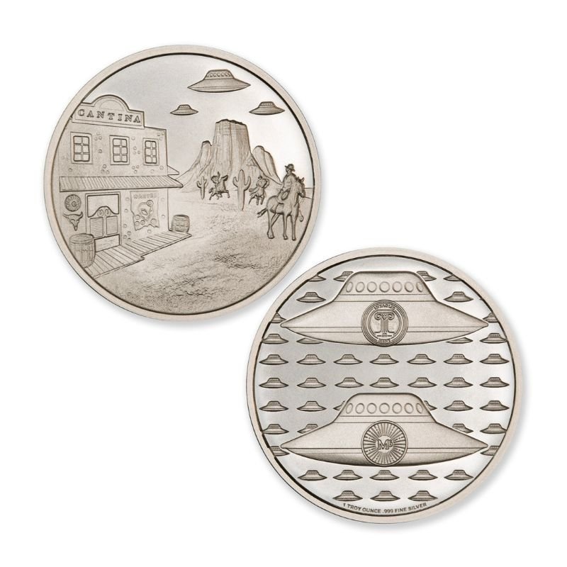 Cowboys And Aliens  1 Troy Ounce  39mm