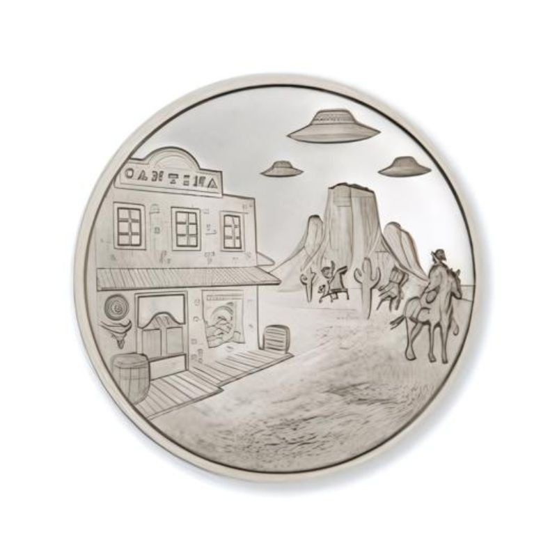 Cowboys And Aliens  1 Troy Ounce  39mm