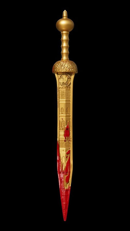 2025 Cameroon Gladius 2 oz Gold Gilded Silver Shaped Coin