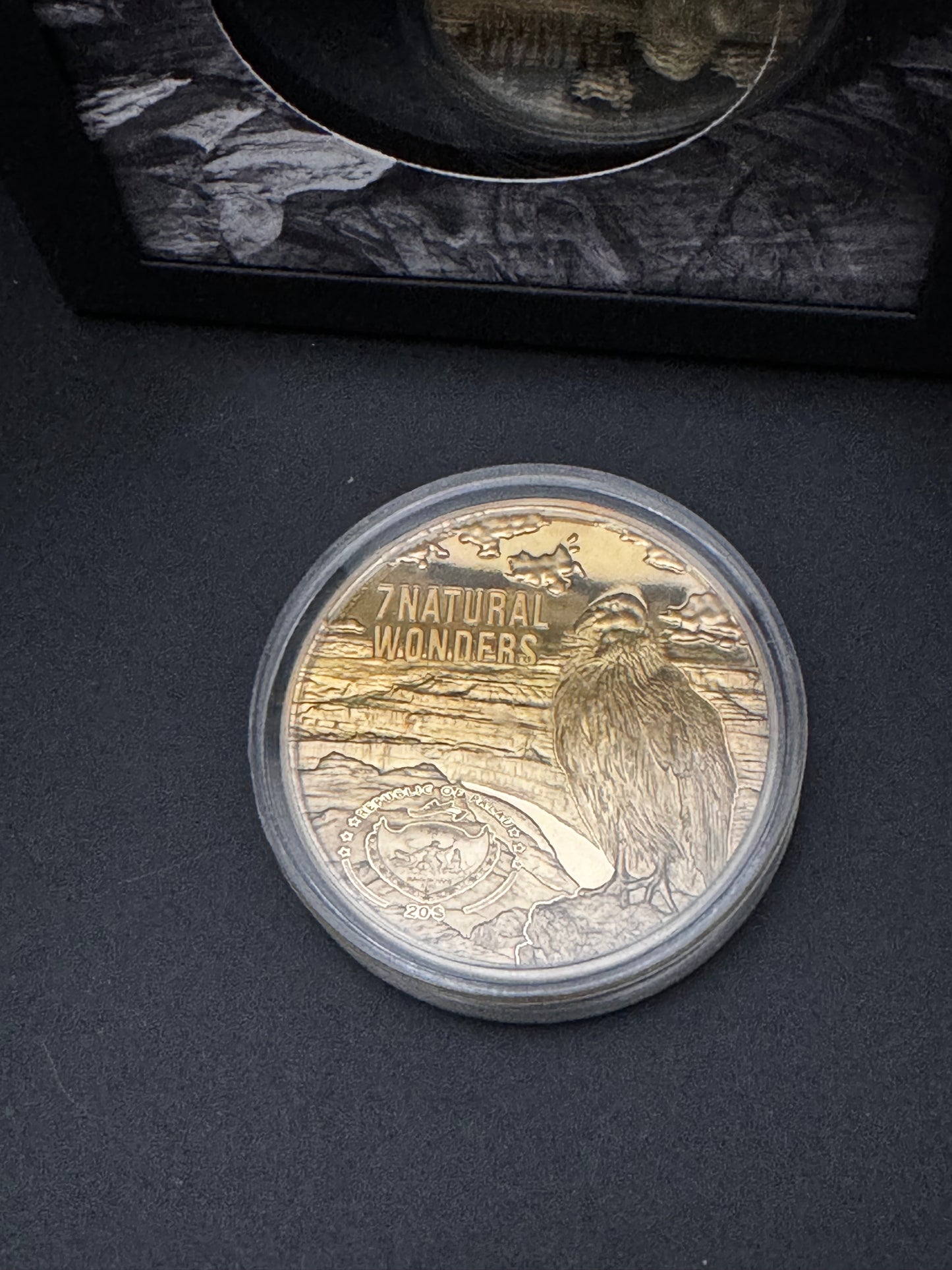 Gold Gilt 2021 Palau Seven Natural Wonders: Grand Canyon 3oz Silver Coin