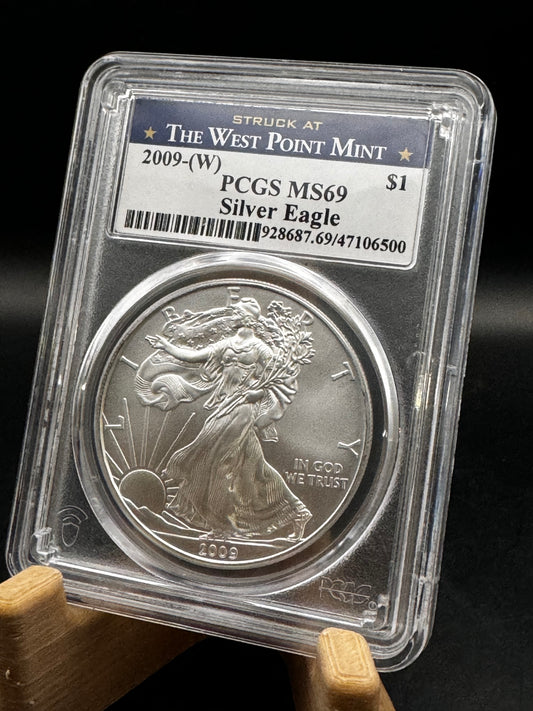 2009-W PCGS MS69 Silver Eagle 1oz .999 Silver Coin