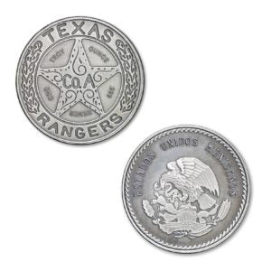 Texas Ranger Badge 1 Troy Ounce 39mm (Antique Finish)