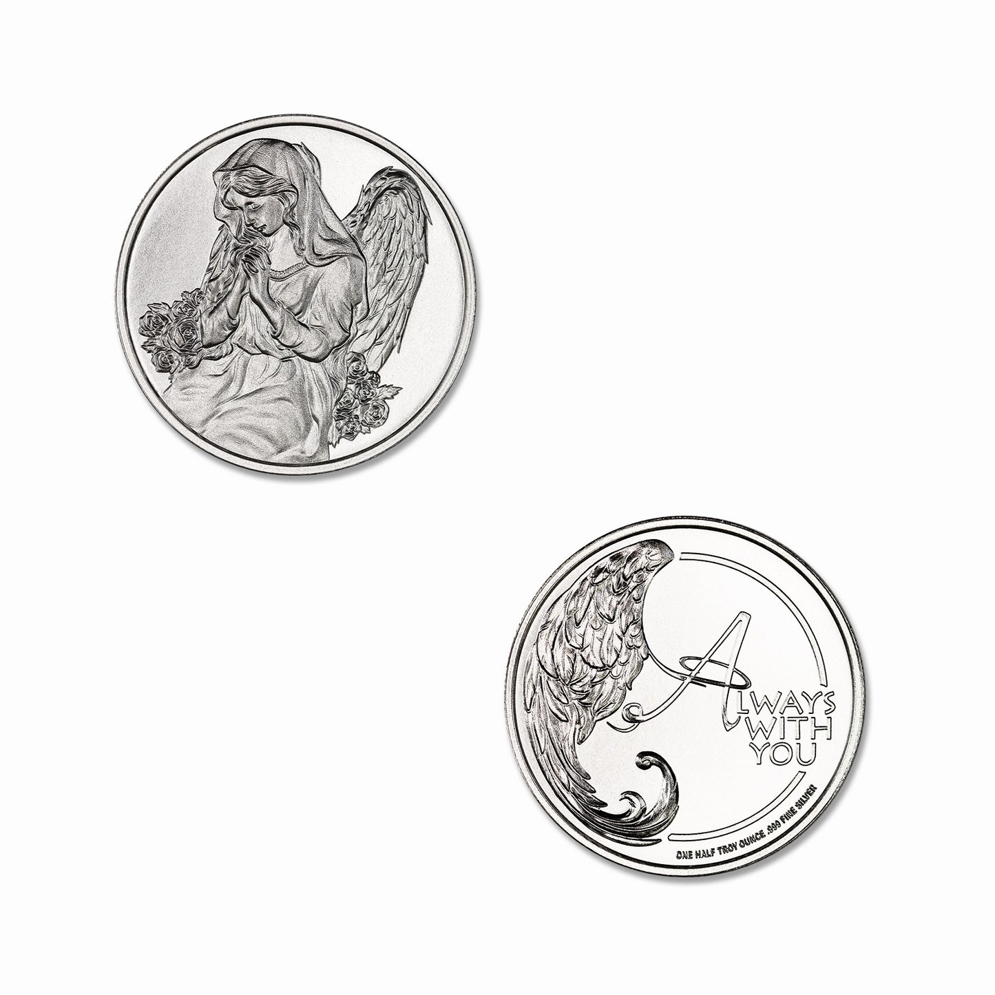 Angel In Your Pocket 1/2 Troy Ounce  30mm