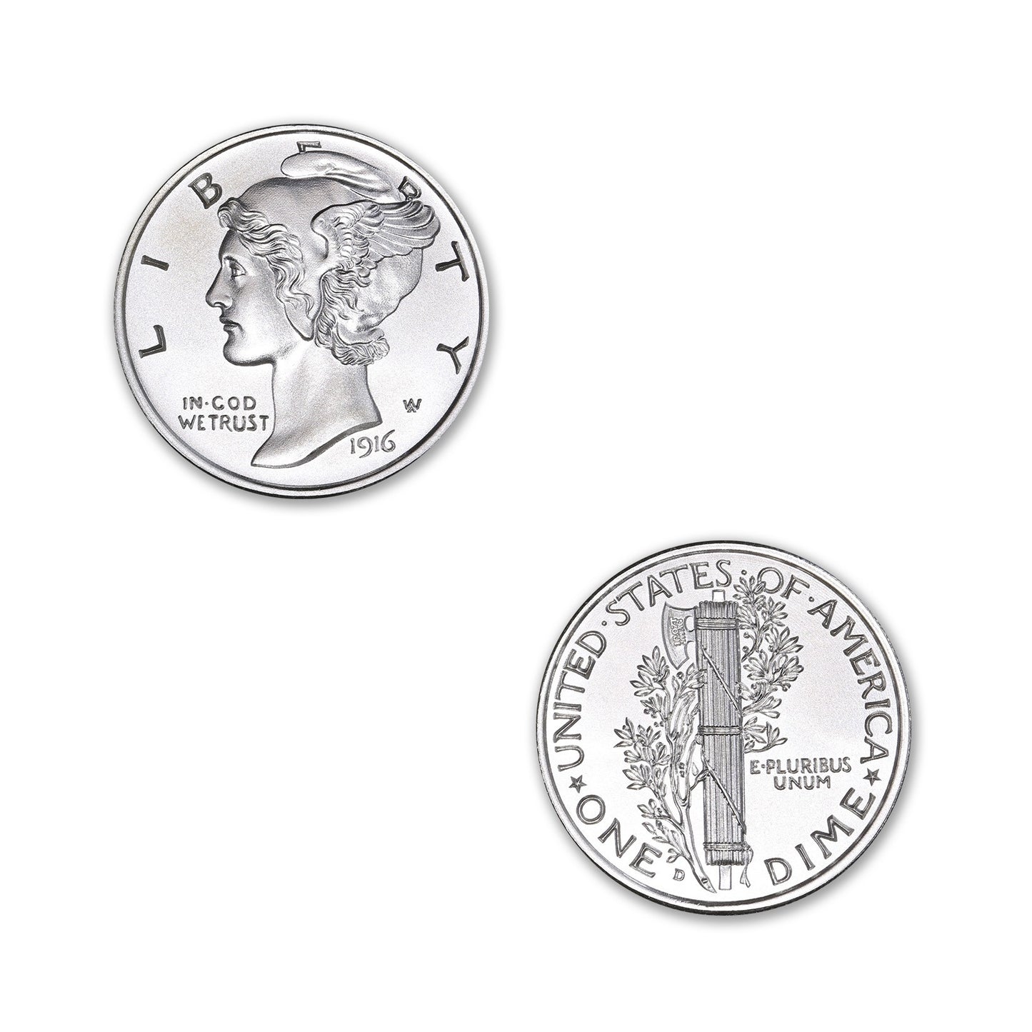 Mercury Dime Tribute 1/2 Troy Ounce 30mm