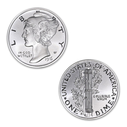 Mercury Dime Tribute 1 Troy Ounce 39mm