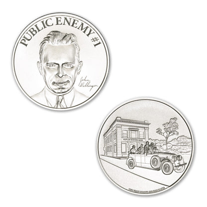 Public Enemy No 1 John Dillinger 2 Troy Ounce 39mm