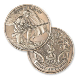 SONS OF LIBERTY, LIBERTY TREE – 2 TROY OUNCE – 50MM (ANTIQUED) (ONLY 500 MINTED)