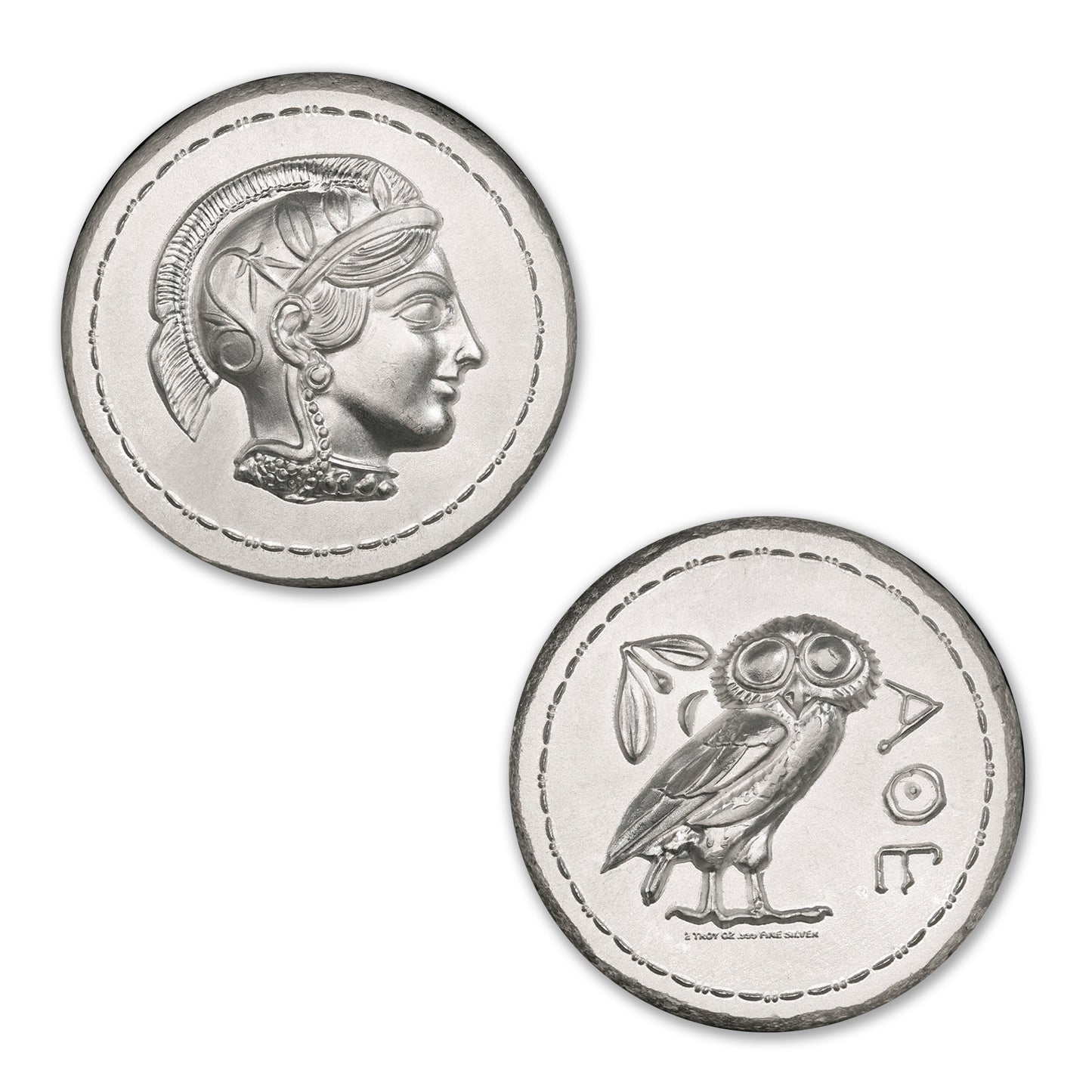 Athena And Owl Tetradrachm Uhr 2 Troy Ounce 36mm (Limited Mintage 1,000)