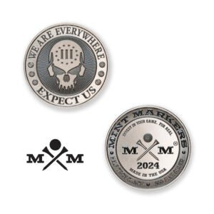 2024 MINT MARKERS® – “DEUCE FOUR SKULL” – 1/2 TROY OUNCE – 30MM