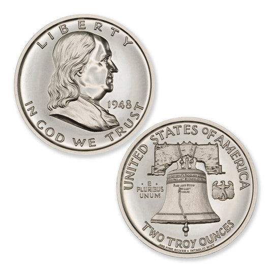 Franklin Half Tribute 2 Troy Ounce 39mm