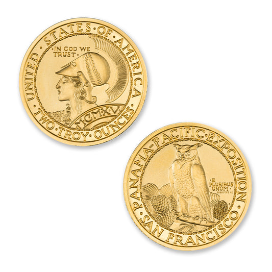 Pan Pac Round Tribute 2 Troy Ounce 39mm  .9999 Fine Gold