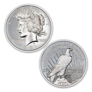 1921 PEACE DOLLAR TRIBUTE – 1 TROY OUNCES – 39MM