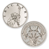Intaglio t4 series – trickery – 1 troy ounce – 39mm .999 silver