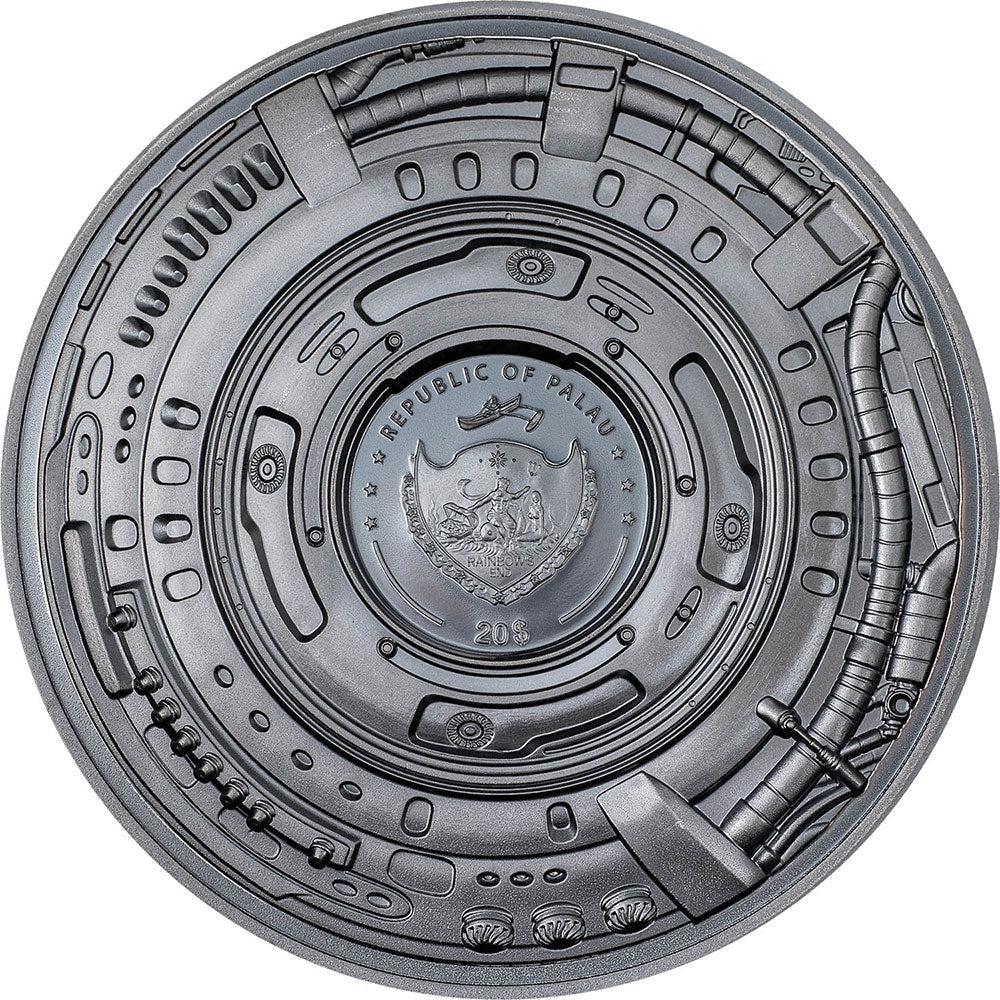 *DOG Cyborg Revolution 3 Oz Silver Coin 20$ Palau 2023