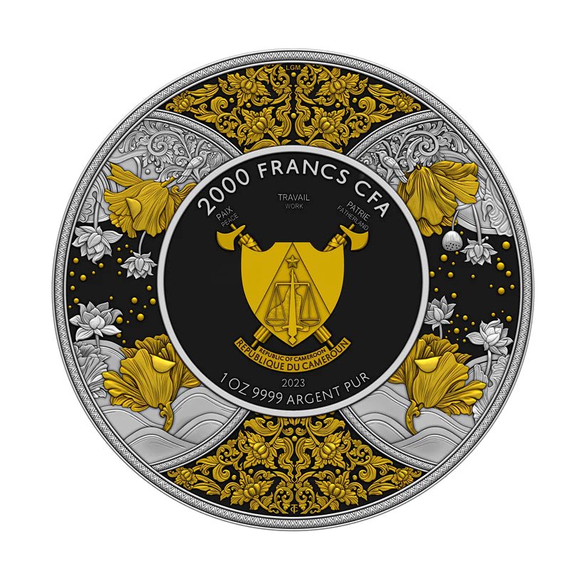 DURGA 2023 | SILVER INVESTMENT COIN 1 Oz High Relief | Dark Ruthenium Gilded