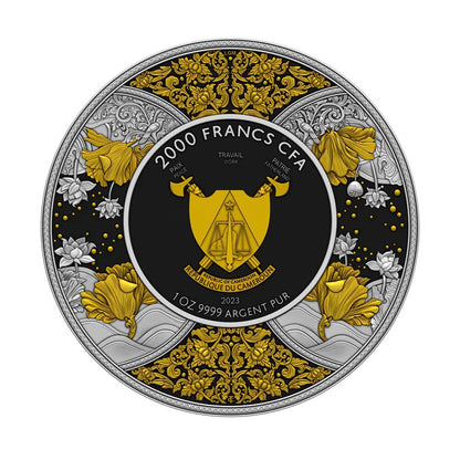 DURGA 2023 | SILVER INVESTMENT COIN 1 Oz High Relief | Dark Ruthenium Gilded