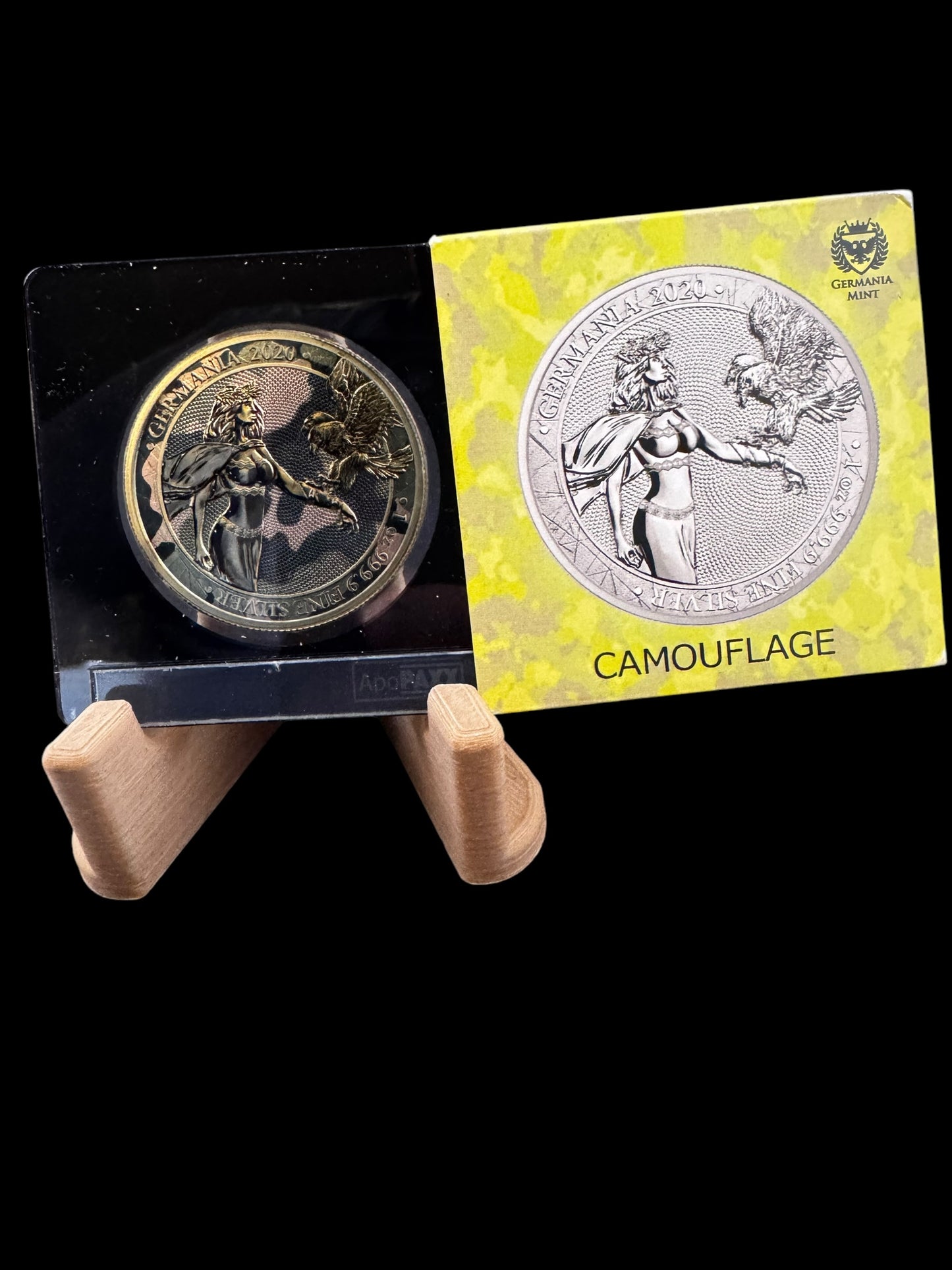 Germania 2020 5 Mark Camouflage Edition - Olive 1 Oz Silver Coin