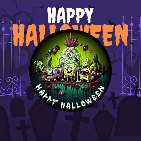 2024 Tuvalu Spongebob Squarepants 25th Anniversary Happy Halloween 1oz Colorized Coin Presale