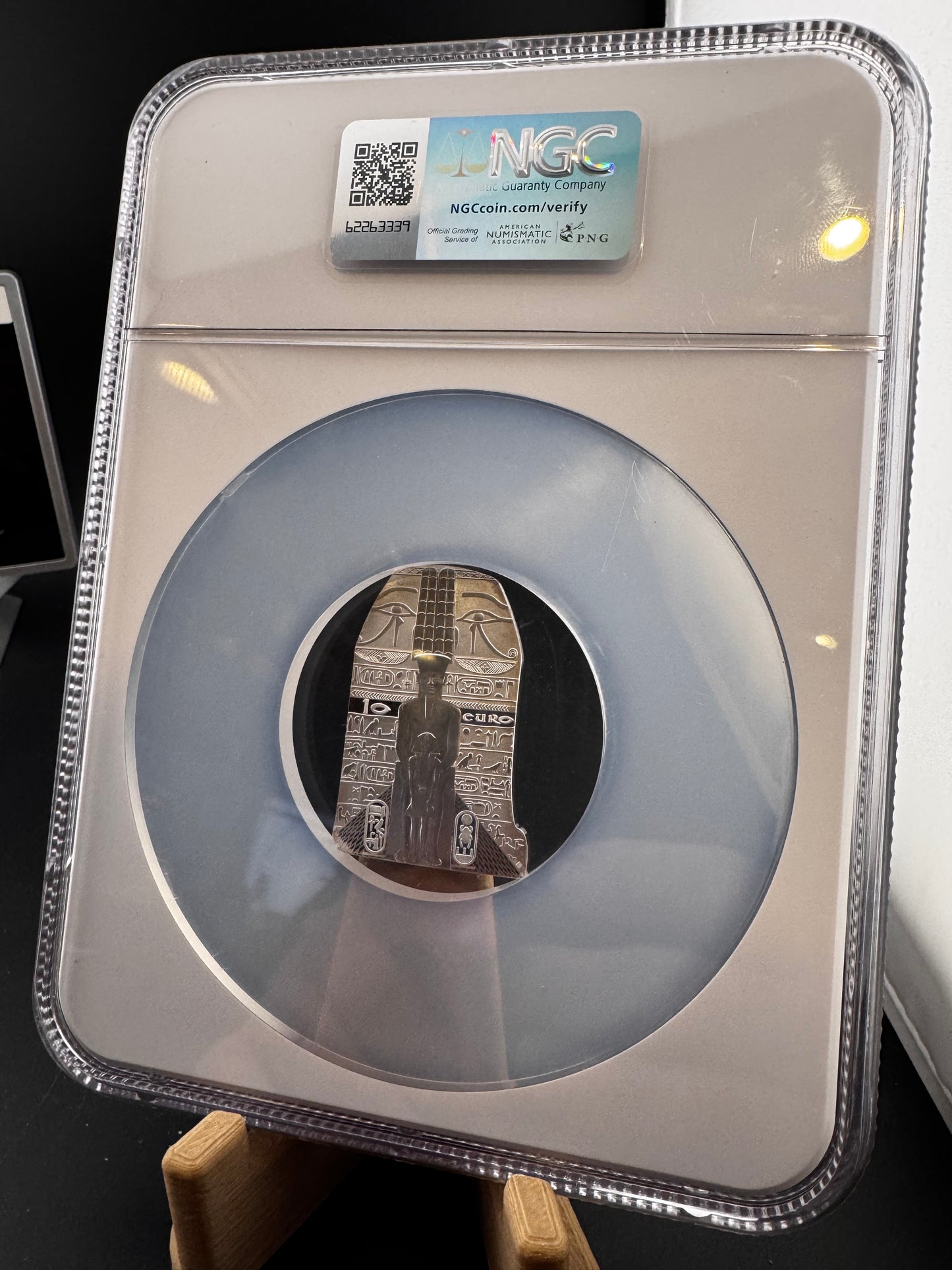 2022 PF-70 NGC Louvre Sphinx 10€ Silver Coin Proof