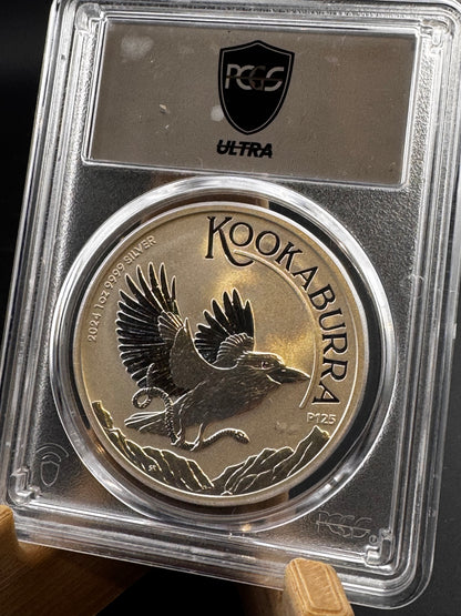 2024 P125 PCGS MS70 Graded Australia Kookaburra 1oz .999 Silver Coin