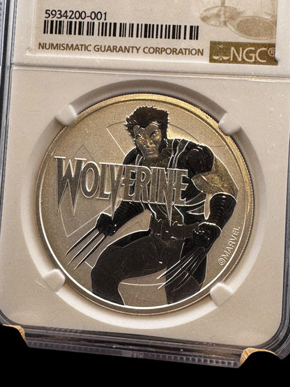 WOLVERINE MARVEL SERIES 2021 1 oz Pure Silver Coin in Capsule