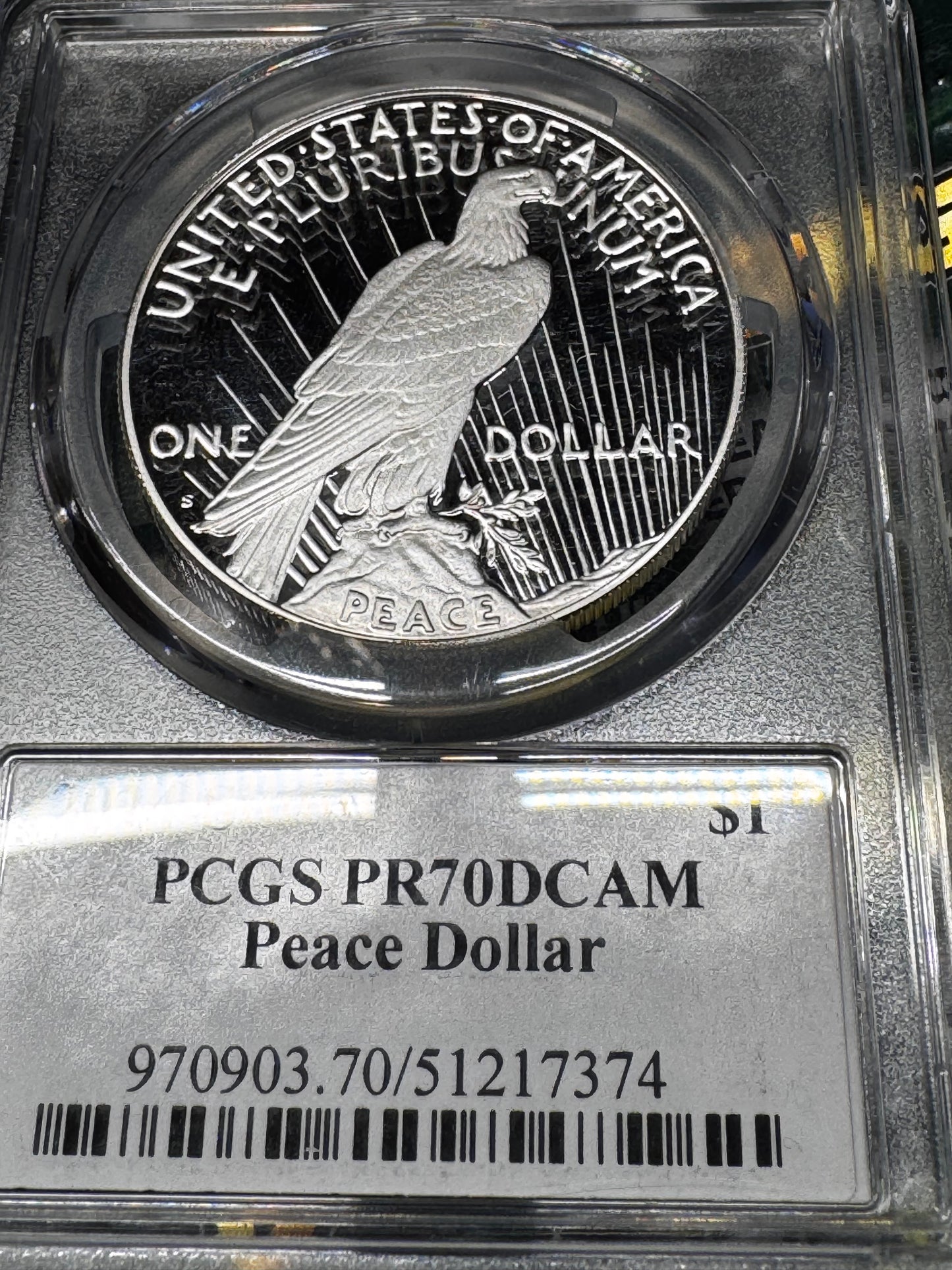 2024 PCGS PR70 Proof Peace Dollar Silver Dollar Ultra-Breaks