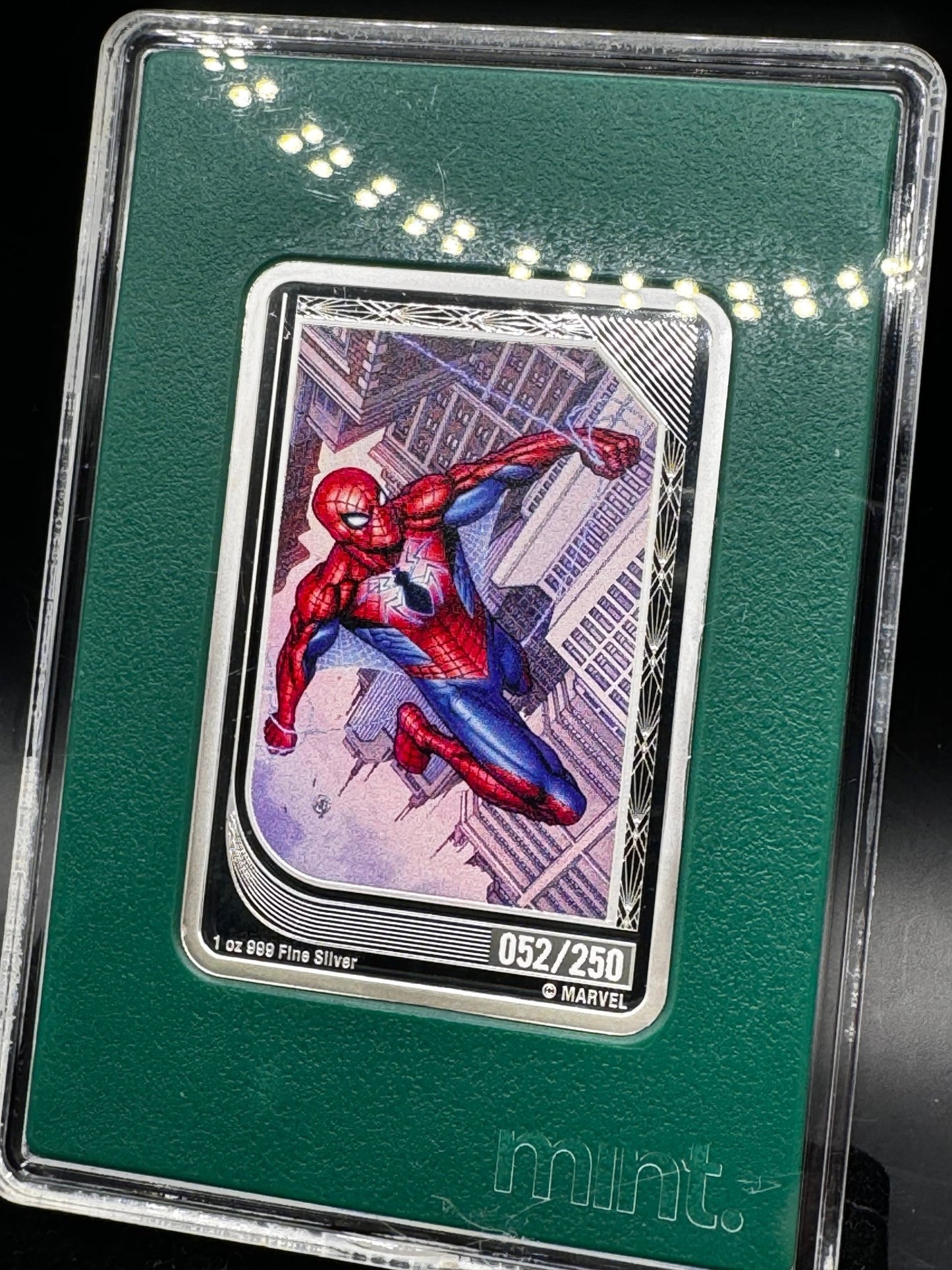 2023 Marvel Mint Trading Coin 2$ .999 Silver Spiderman 052/250 Serial