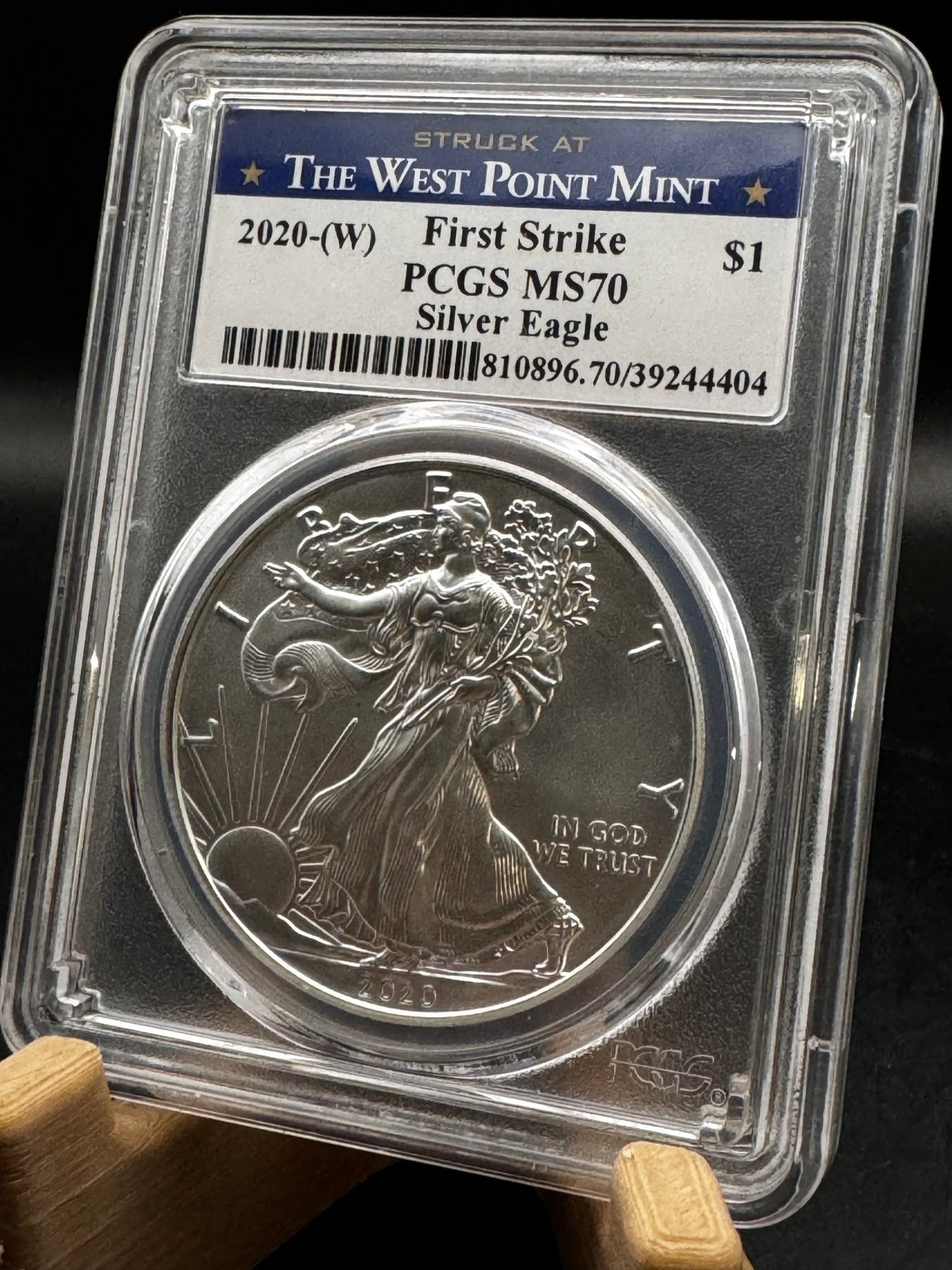 2020-W First Strike PCGS MS70 Silver Eagle 1oz .999 Silver Coin