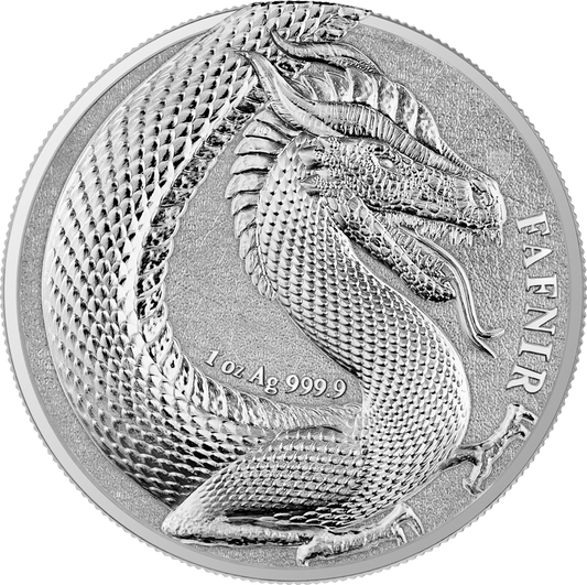 2020 Germania Beasts Fafnir Double 1oz Silver Coins BU