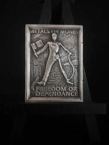 The Locker Mint Freedom Or Dependance 3 Ozt .999 Fine Silver