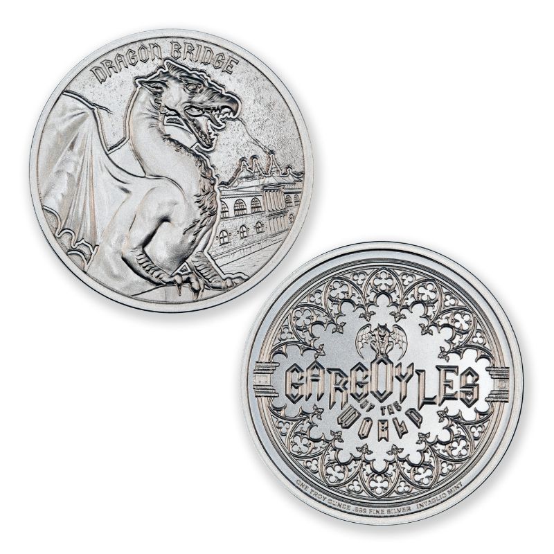 Gargoyle Type Vi Dragon Bridge Dragon 1 Troy Ounce 39mm