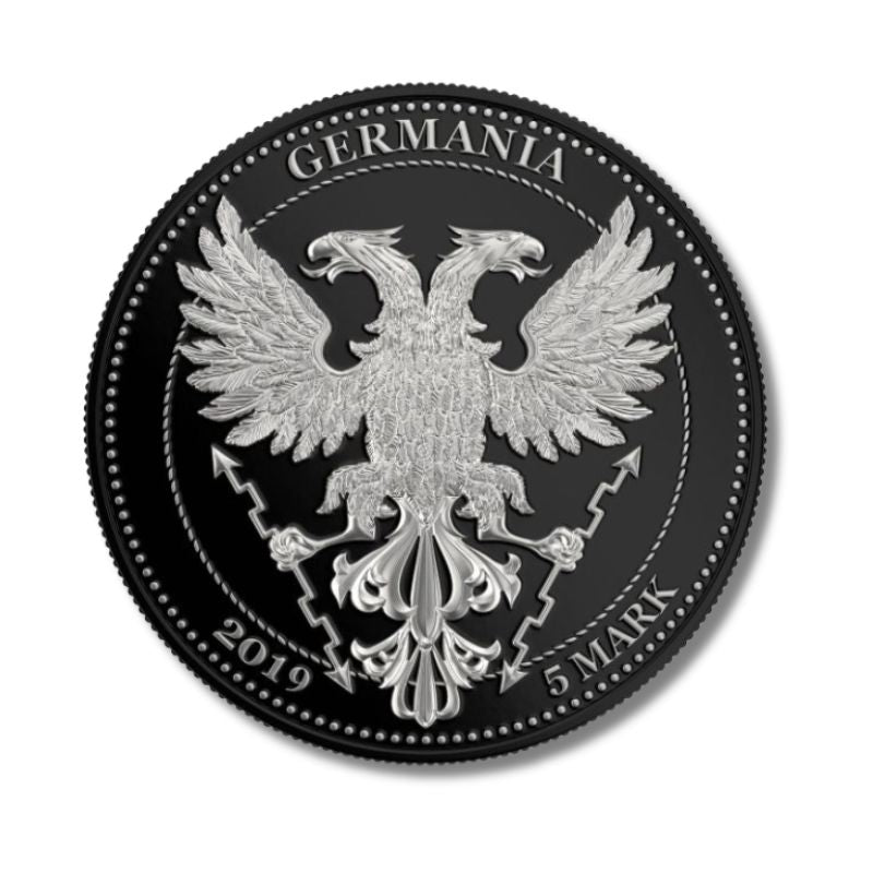 Germania 2019 5 Mark Bejeweled Oak Leaf Flag 1 Oz 999.9 Fine Proof Sil –  Captain's Chest Bullion