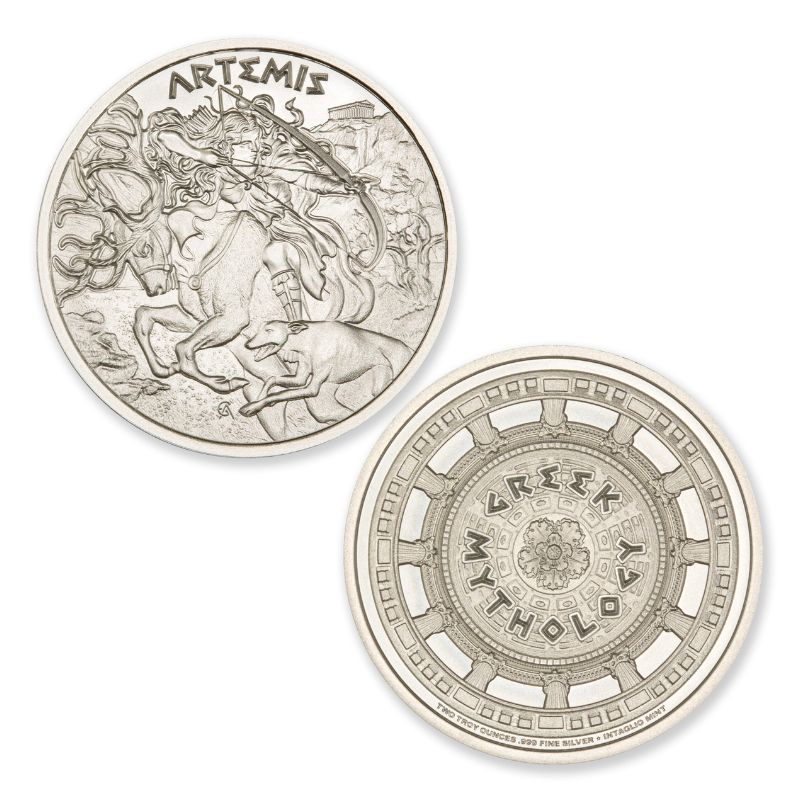 Greek Mythology Series  Artemis 2 Troy Ounce 39mm