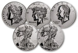 150 Years of 1878–2025 Morgan Dollars  2oz .999 Silver-320grams Brass Coin