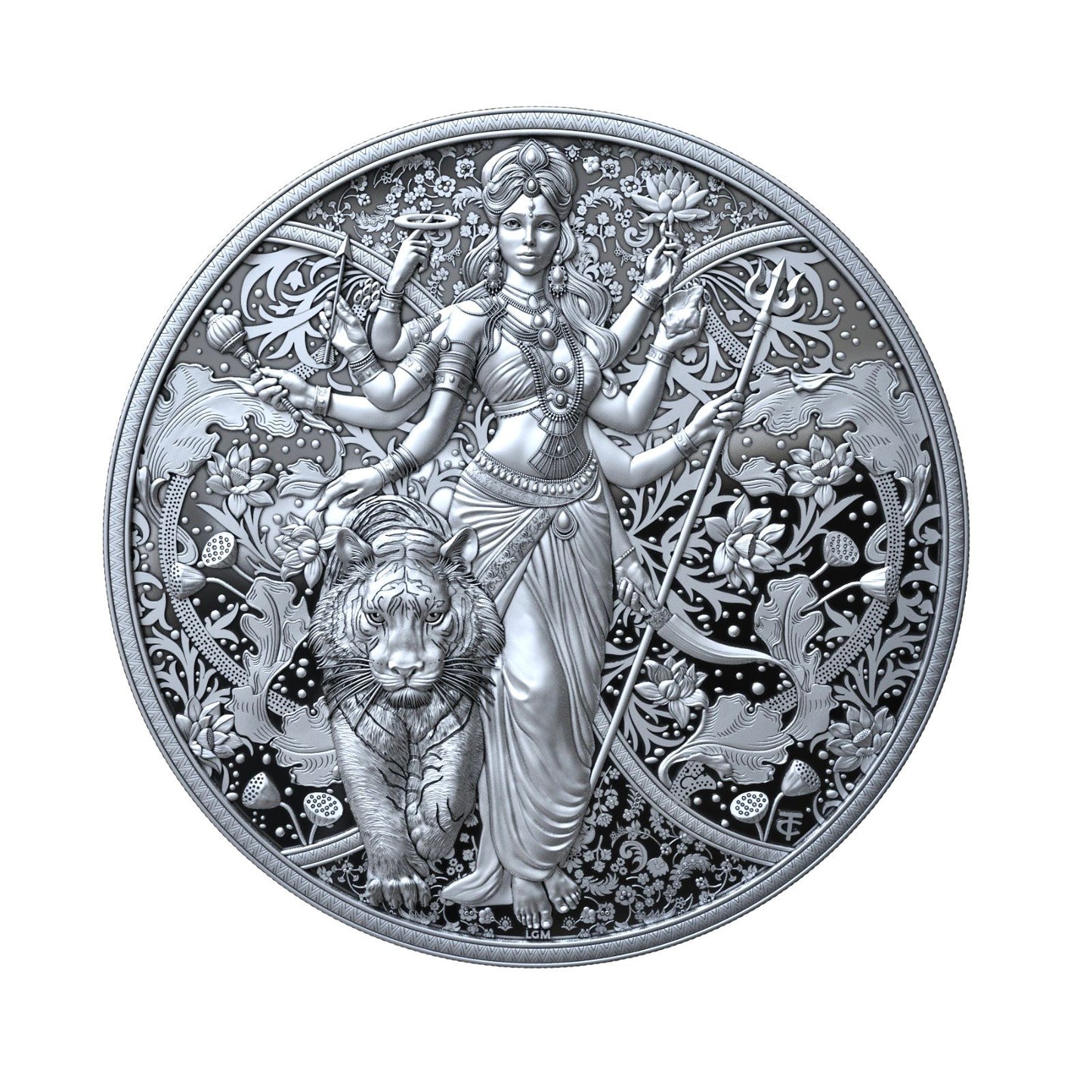 2025 Cameroon Durga Proof 1 oz Silver Coin