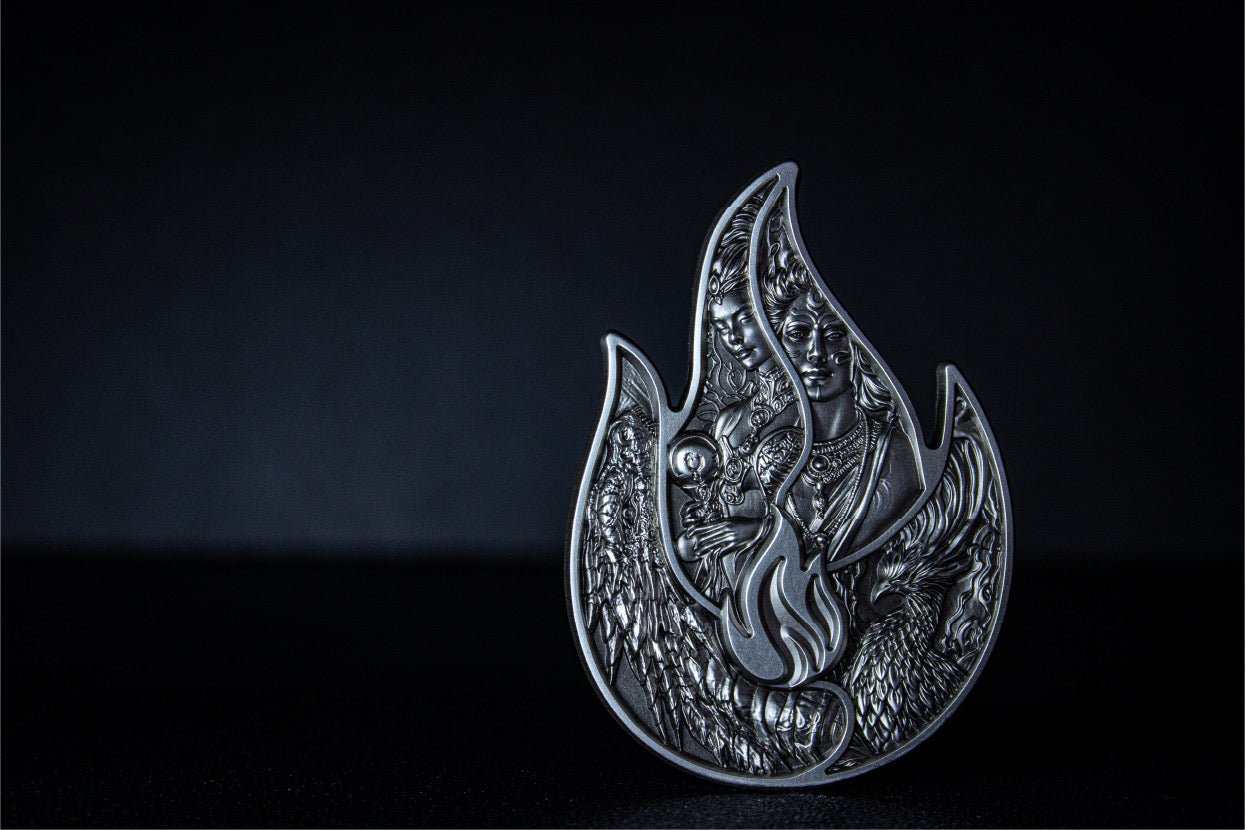 2 oz silver Stacker Eternal Flame .999 Silver