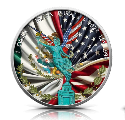 2023 Mexico Libertad Rio Grande Edition Color .999 Silver Coin