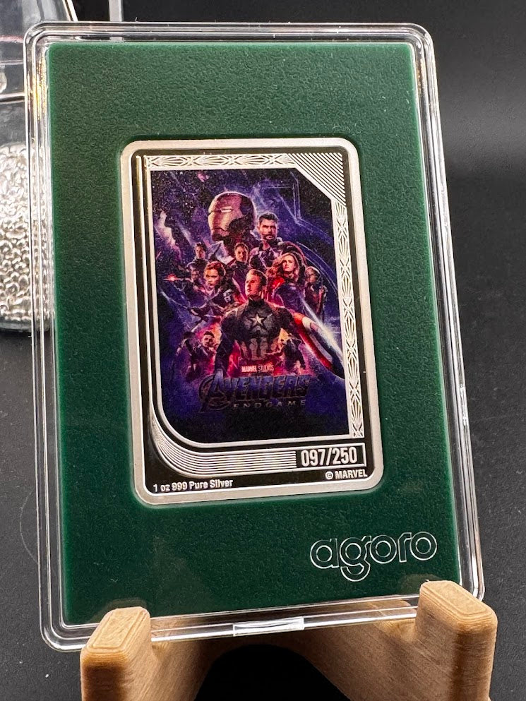 2025 Agoro Marvel Infinity Trading Coin The Avengers  EndGame 097/250 1oz .999 Silver