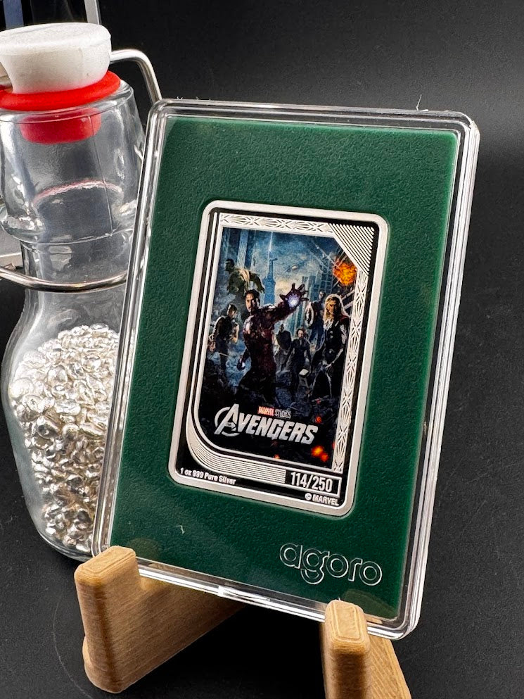 2025 Agoro Marvel Infinity Trading Coin The Avengers 114/250 1oz .999 Silver