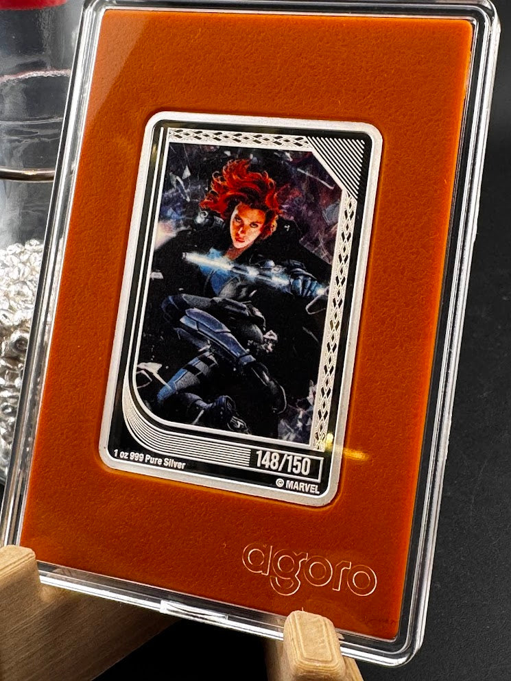 2025 Agoro Marvel Infinity Trading Coins Black Widow 148/150 1oz .999 Silver
