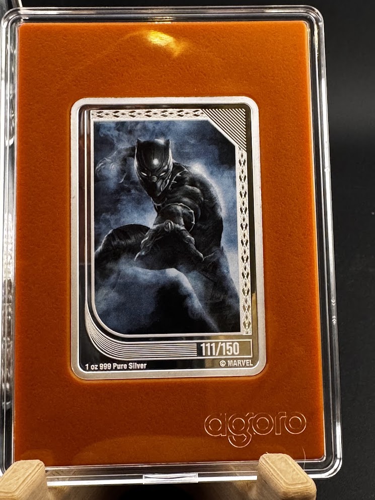 2025 Agoro Marvel Infinity Trading Coins Black Panther 111/150 1oz .999 Silver