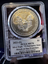 Ultra Breaks 2021 Silver Eagle Special Edition PCGS MS70 Type 1 -1 oz Silver Coin