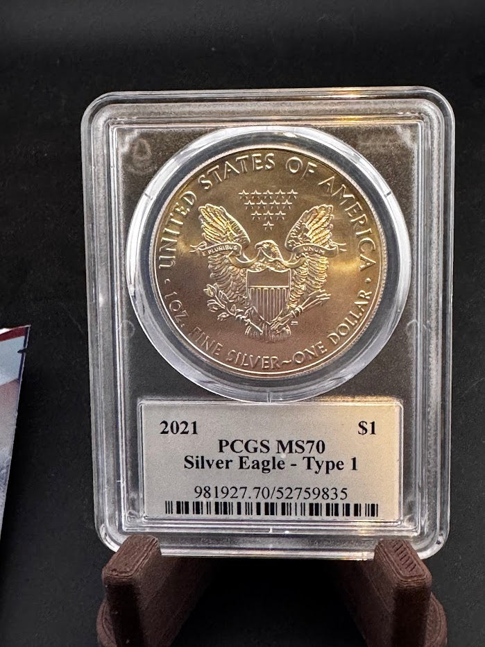 Ultra Breaks 2021 Silver Eagle Special Edition PCGS MS70 Type 1 -1 oz Silver Coin