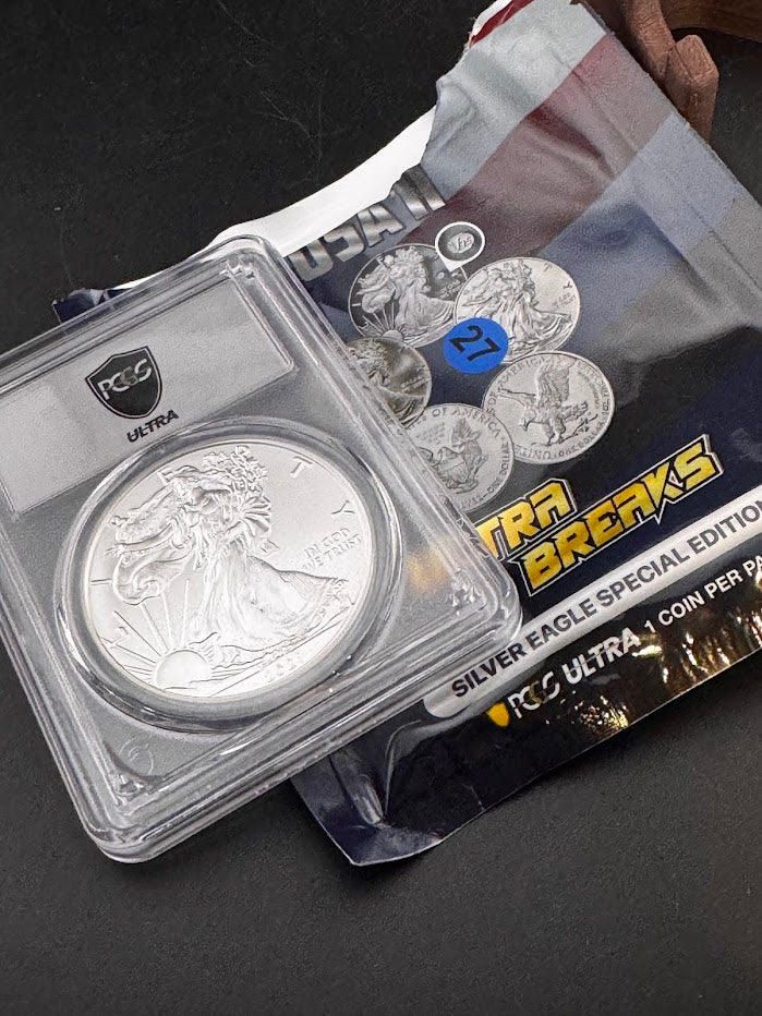 Ultra Breaks 2021 Silver Eagle Special Edition PCGS MS70 Type 1 -1 oz Silver Coin