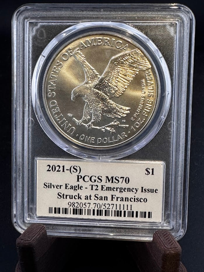 Ultra Breaks 2021 Silver Eagle Special Edition PCGS MS70 Type 2 -1 oz Silver Coin