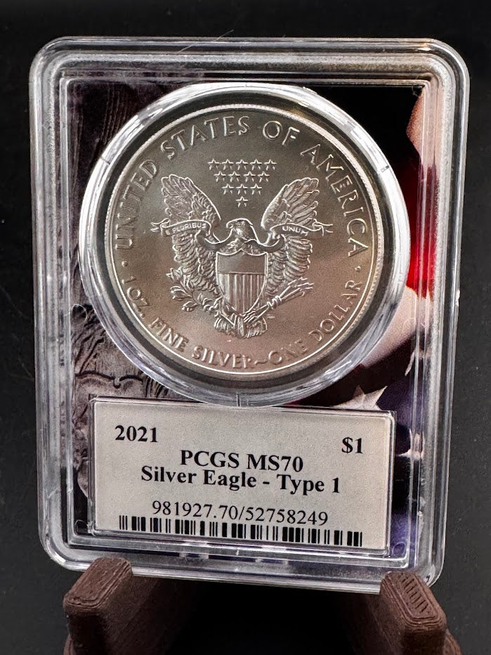 Ultra Breaks 2021 Silver Eagle Special Edition PCGS MS70 Type 1 -1 oz Silver Coin