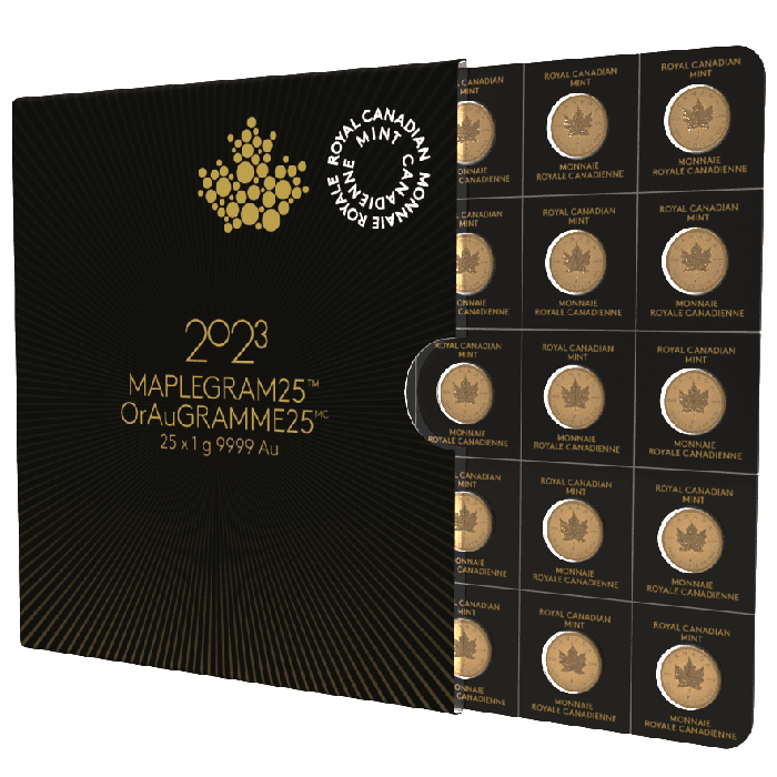 2023 Royal Canadian Maplegrams 1 gram